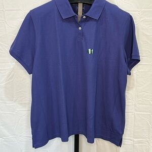 NWT L.L. Bean Men's Deep Purple Polo Shirt Large-3XL